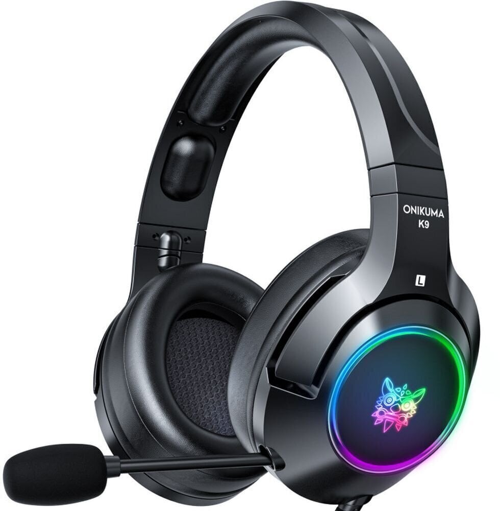 Slušalice za računalo Onikuma K9 RGB Wired Gaming Headset Black