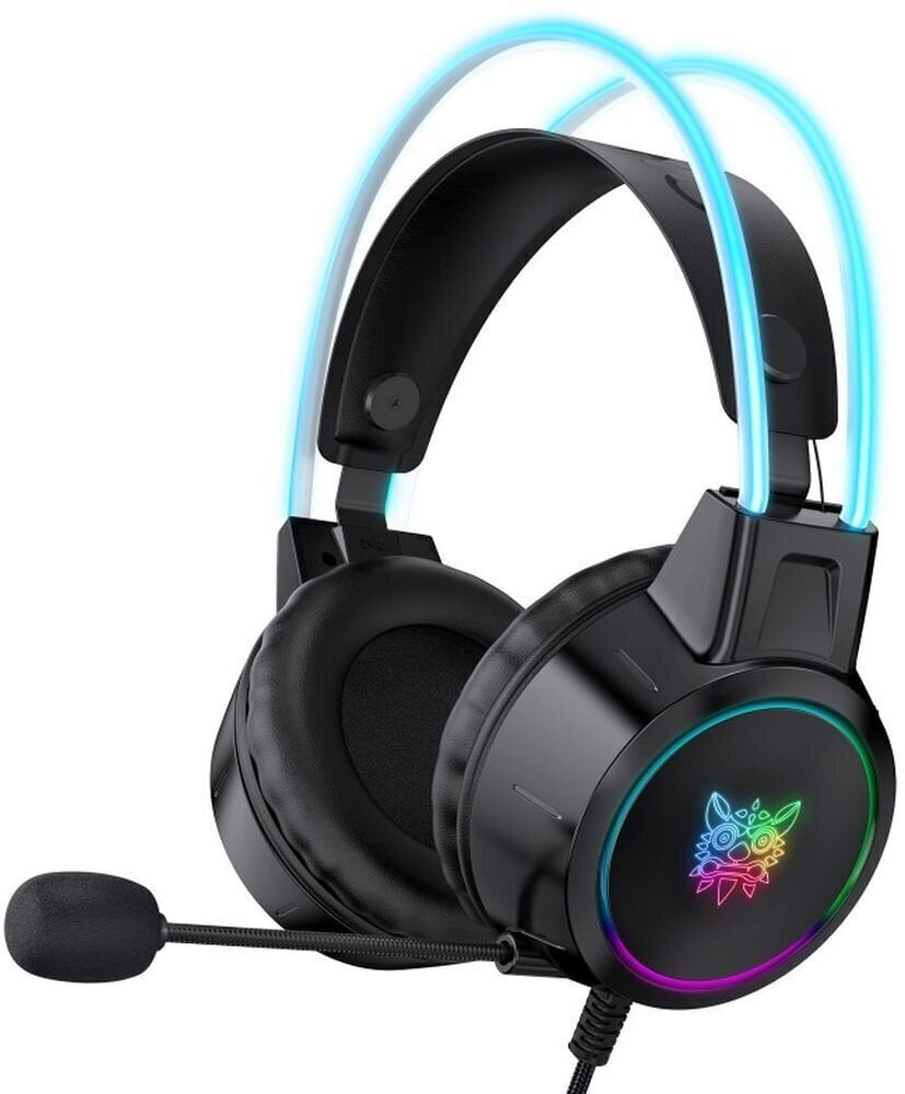 PC headset Onikuma X15 PRO Double-Head Beam RGB Wired Gaming Headset Black