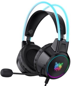 слушалки за компютър Onikuma X15 PRO Double-Head Beam RGB Wired Gaming Headset Black - 1