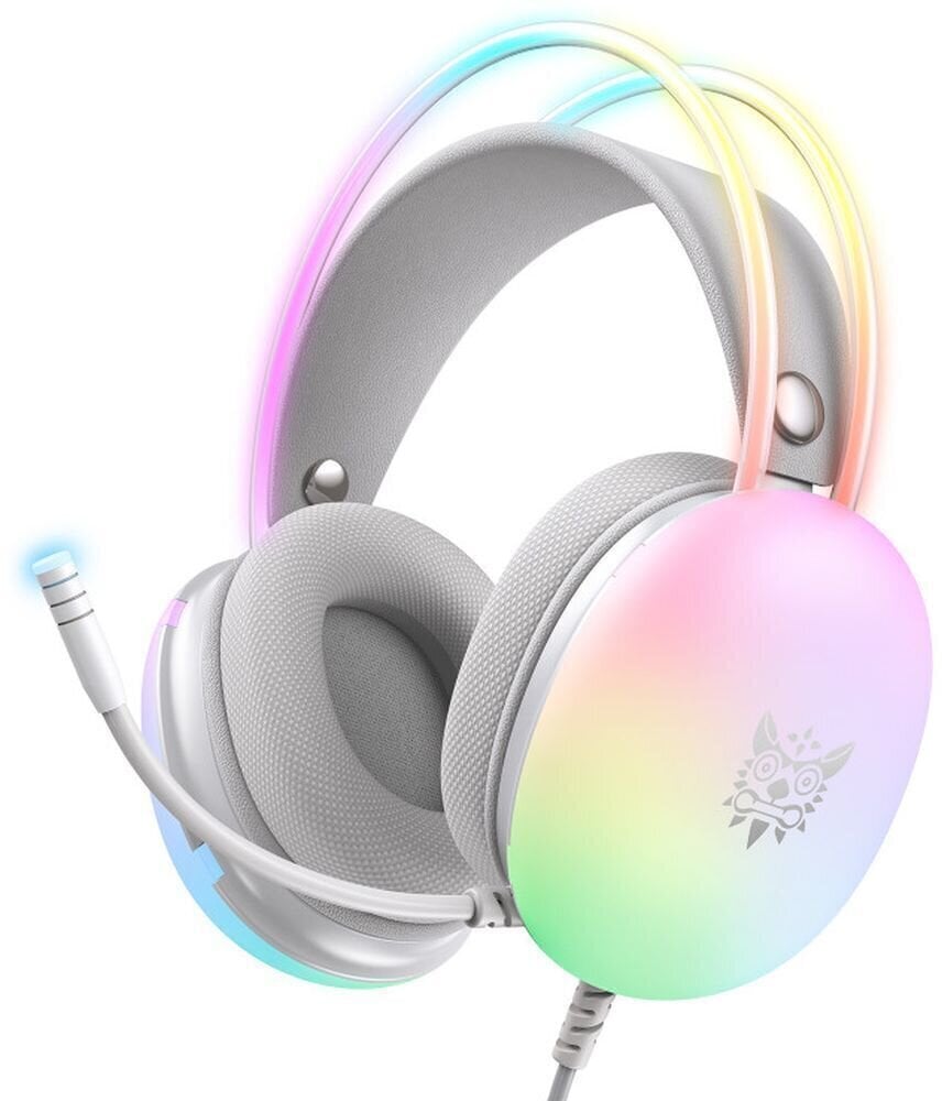 PC-kuulokkeet Onikuma X25 Full Illuminated RGB Wired Gaming Headset Harmaa-Multi PC-kuulokkeet