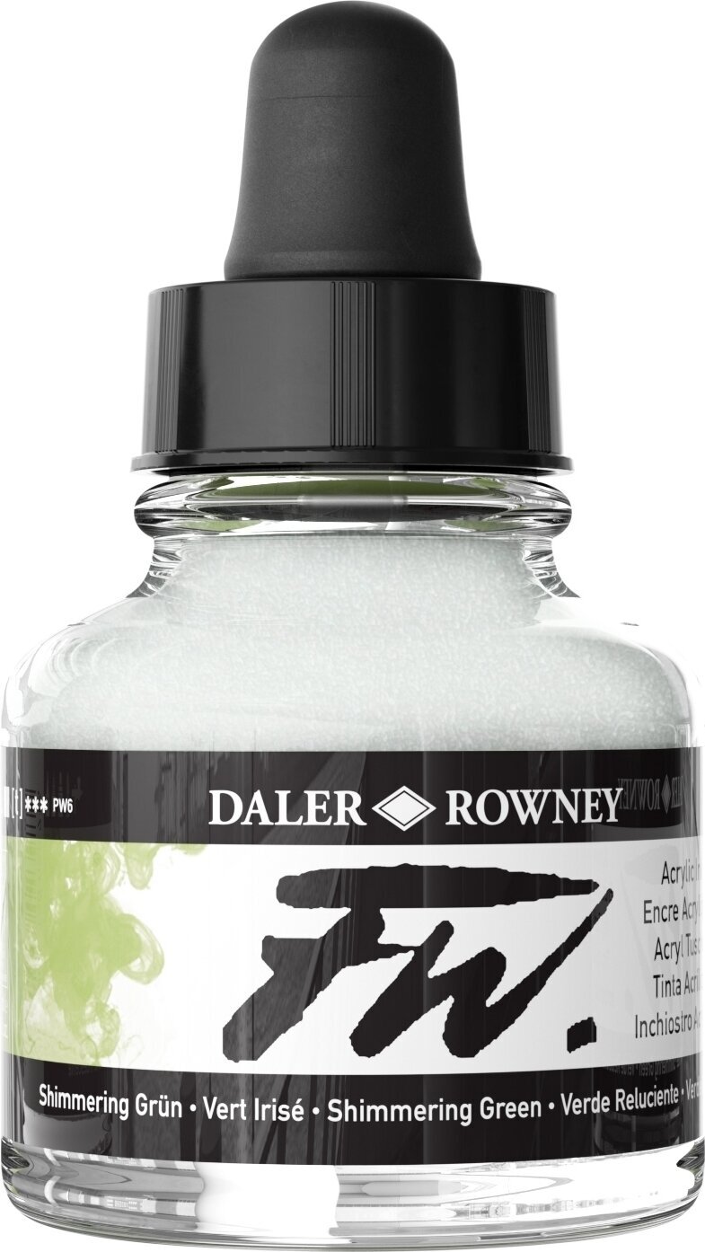 Inkt Daler Rowney FW Acryl inkt Shimmering Green 29,5 ml 1 stuk