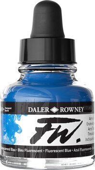 Blæk Daler Rowney FW Akryl blæk Fluorescent Blue 29,5 ml 1 stk. - 1
