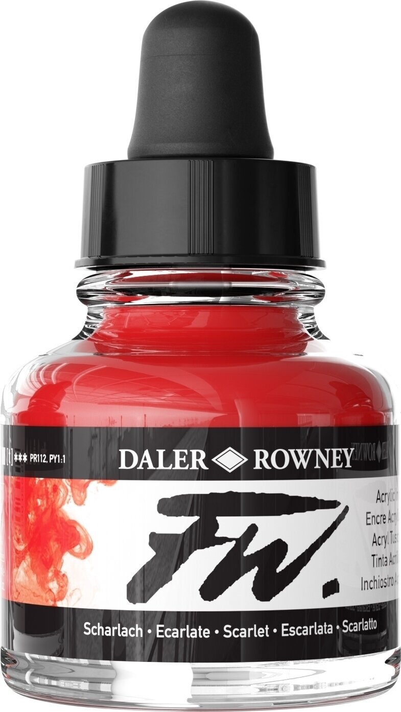 Atrament Daler Rowney FW Atrament akrylowy Scarlet 29,5 ml 1 szt