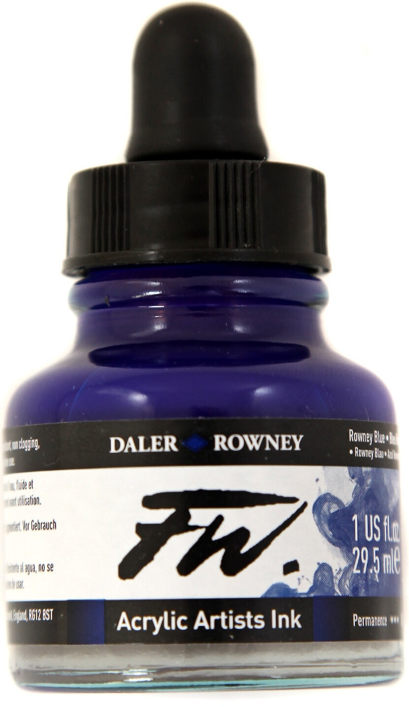 Cerneală Daler Rowney FW Cerneală acrilică Rowney Blue 29,5 ml 1 buc