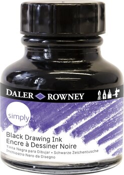 Atrament Daler Rowney Simply Atrament akrylowy Black 29,5 ml 1 szt - 1