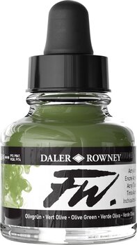 Blæk Daler Rowney FW Akryl blæk Olive Green 29,5 ml 1 stk. - 1