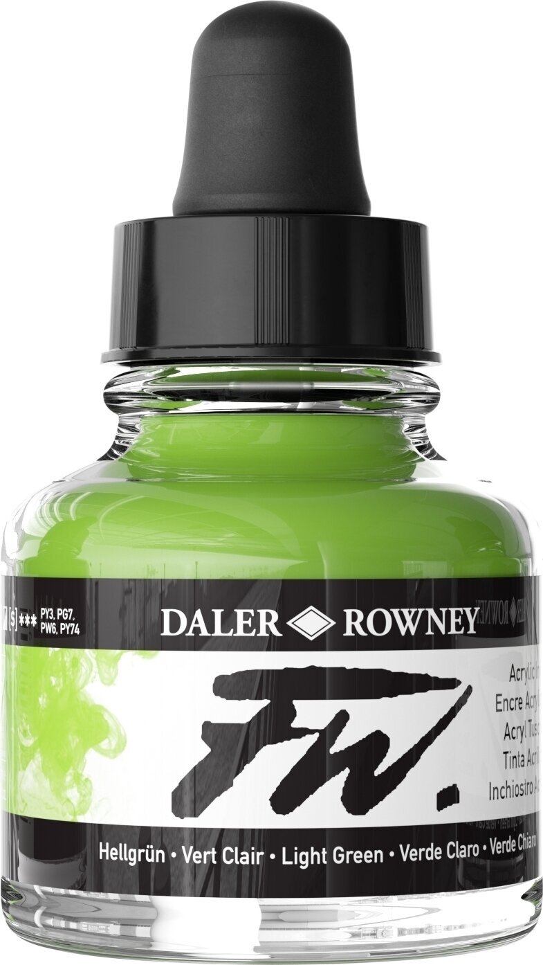 Μελάνι Daler Rowney FW Ακρυλικό μελάνι Light Green 29,5 ml 1 τεμ.