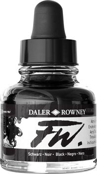 Bläck Daler Rowney FW Akryl bläck Black 29,5 ml 1 st - 1