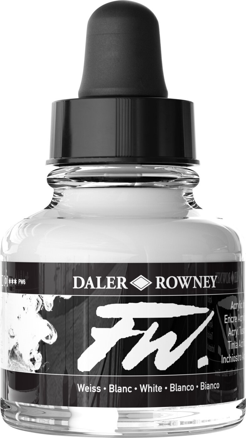 Cerneală Daler Rowney FW Cerneală acrilică White 29,5 ml 1 buc