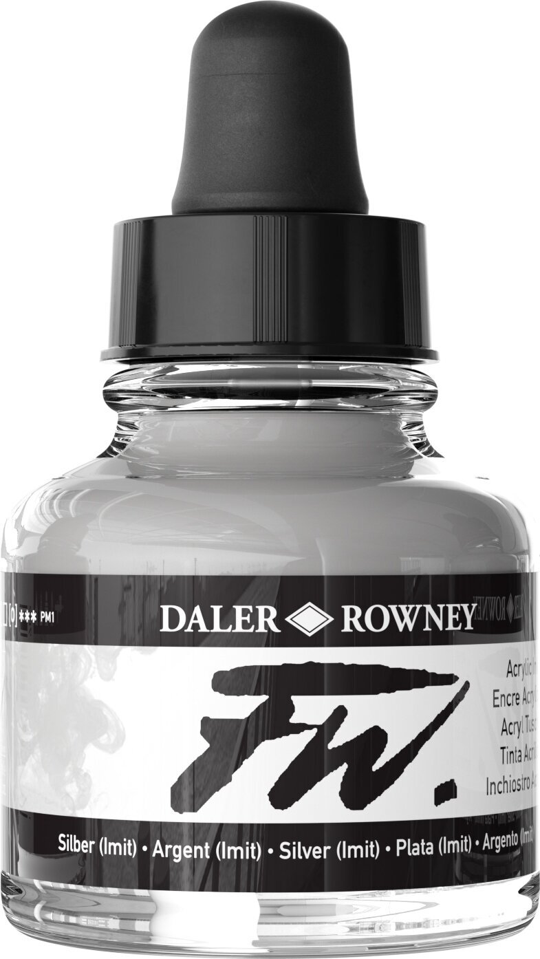 Ink Daler Rowney FW Acrylic Ink Silver Imitation 29,5 ml 1 pc