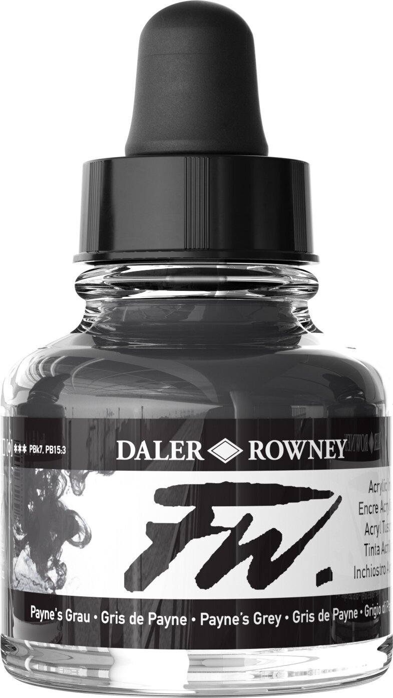 Muste Daler Rowney FW Acrylic Ink Payne's Grey 29,5 ml 1 kpl