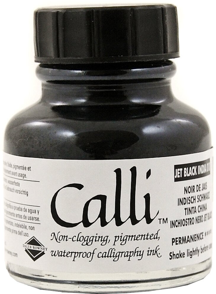 Muste Daler Rowney Calli Calligraphy Ink Jet Black 29,5 ml 1 kpl