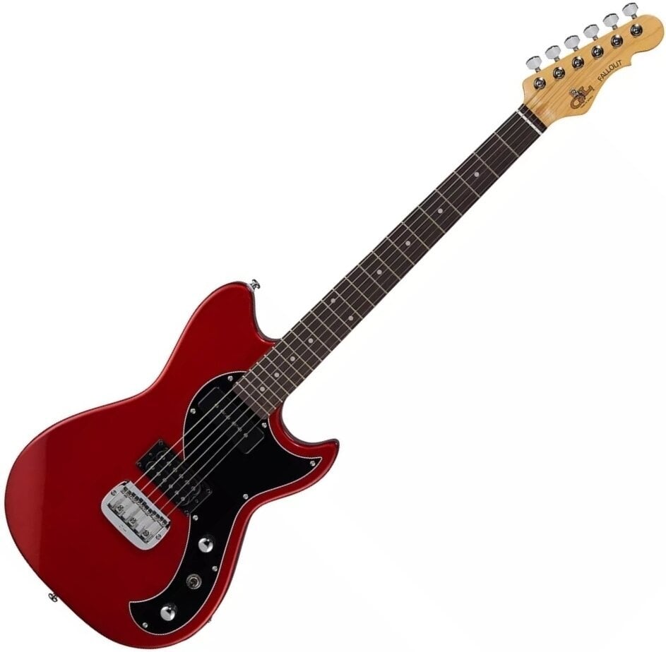 Elektriska gitarrer G&L Fallout Candy CR Candy Apple Red Elektriska gitarrer