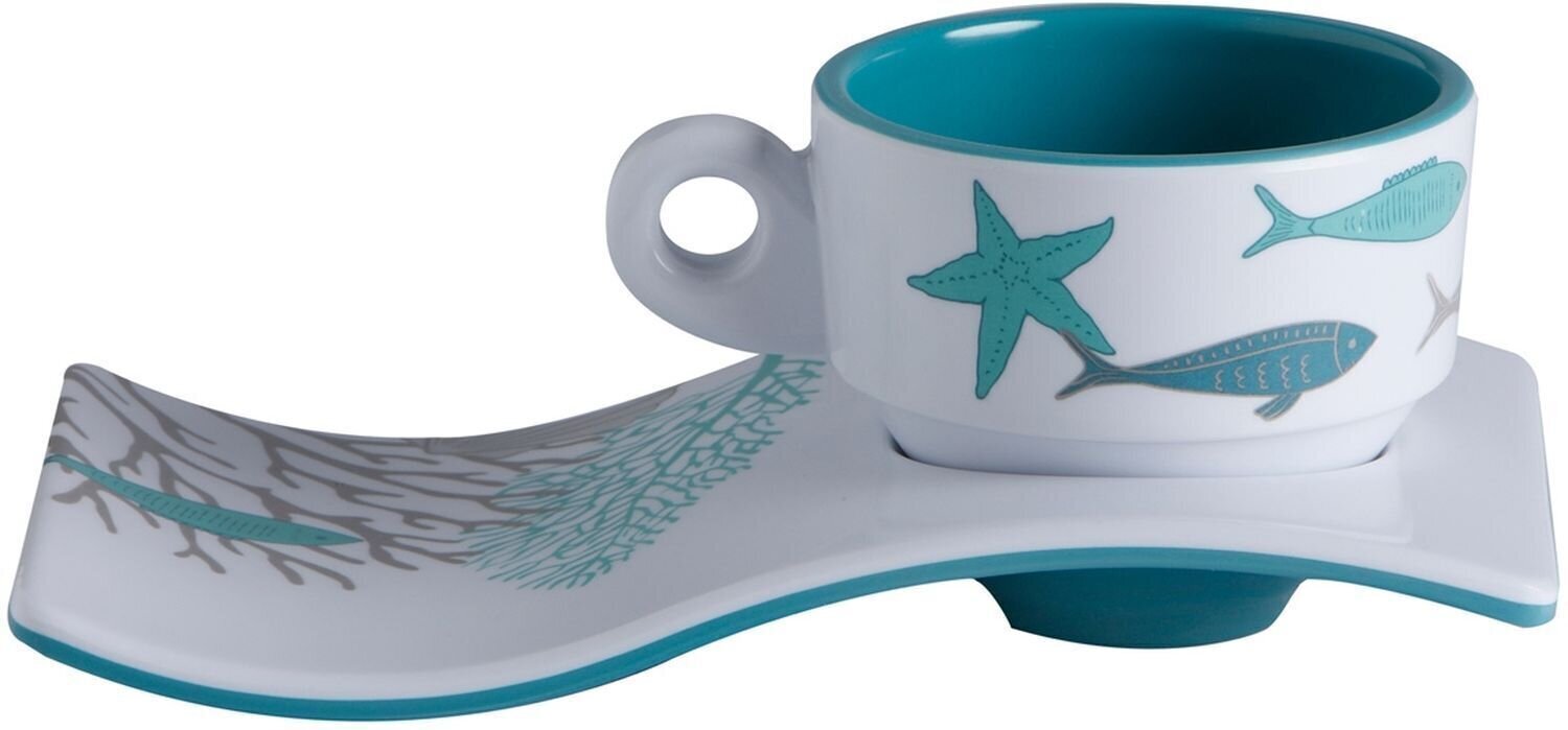 Marine Dishes, Marine Cutlery Marine Business Coastal Espresso Mugs 6 Mug