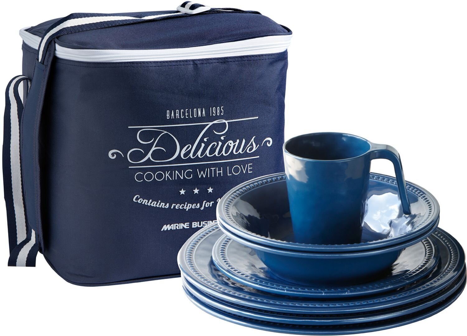 Pratos marítimos, talheres marítimos Marine Business Harmony Tableware Set 16 Tableware