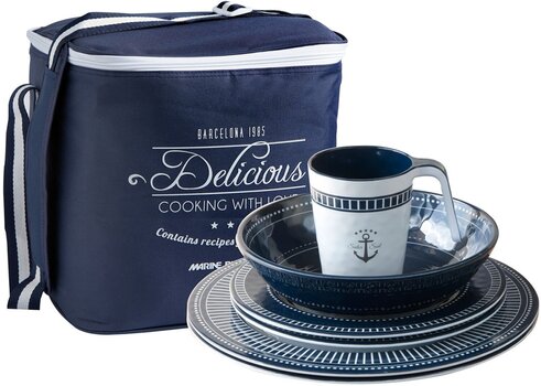 Platos para barco, Cuberteria para barco Marine Business Sailor Soul Tableware Set 16 Tableware Platos para barco, Cuberteria para barco - 1