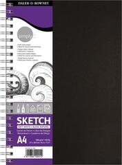 Skizzenbuch Daler Rowney Simply Sketch Book  Skizzenbuch Simply A4 100 g Black
