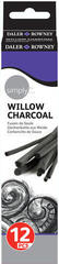 Węgiel
 Daler Rowney Willow charcoals Zestaw węgli naturalnych 2 - 10 mm 12 szt.