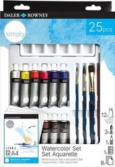 Akvarelová barva Daler Rowney Simply Sada akvarelových barev 12 x 12 ml