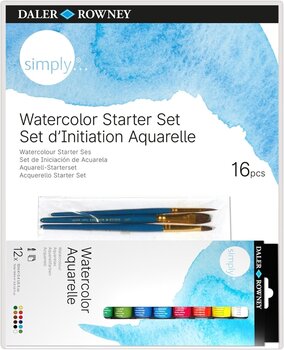 Aquarellfarbe Daler Rowney Simply Set Aquarellfarben 12 x 12 ml - 1
