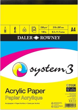 Livro de desenho Daler Rowney System3 Acrylic Paper System3 A4 230 g Livro de desenho - 1