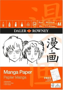 Skizzenbuch Daler Rowney Manga Marker Paper A4 70 g Skizzenbuch - 1