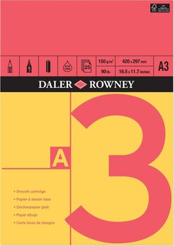 Livro de desenho Daler Rowney Red and Yellow Drawing Paper A3 150 g Livro de desenho - 1