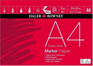 Skicář Daler Rowney Graphic Series Marker Paper Grafika Skicář A4 70 g