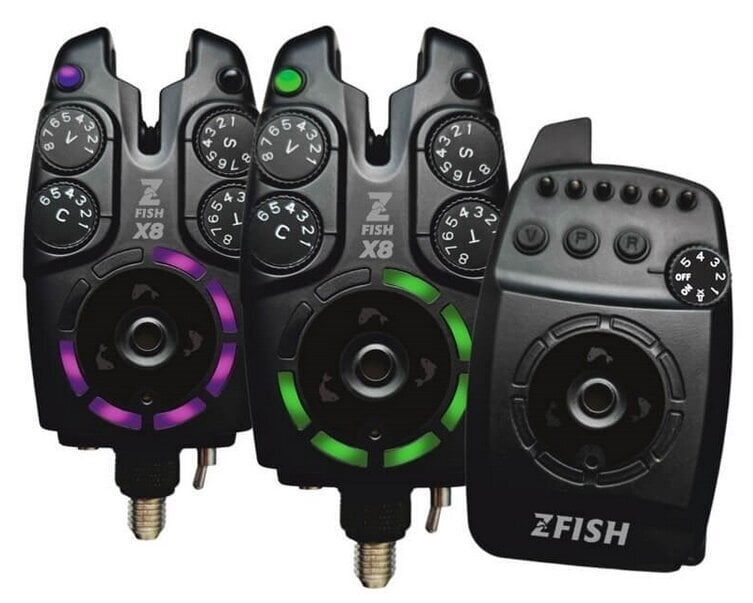 Detetor de toque para pesca ZFISH Bite Alarm Set ZX8 2+1 Multi
