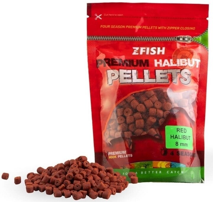 Peleti ZFISH Premium HALIBUT Hook Pellets 200 g 8 mm Red Halibut Peleti