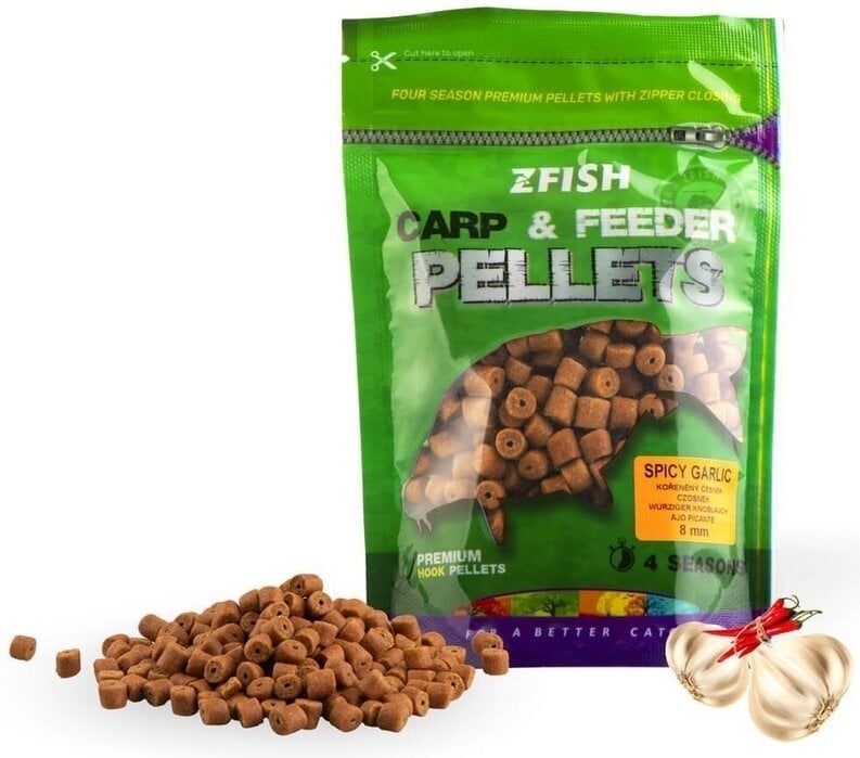 Δολώματα Pellets ZFISH Carp & Feeder Hook Pellets 200 g 8 χλστ. Spicy-Garlic Δολώματα Pellets