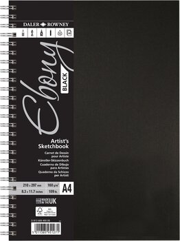 Skicirka Daler Rowney Ebony Sketchbook A4 180 g Skicirka - 1
