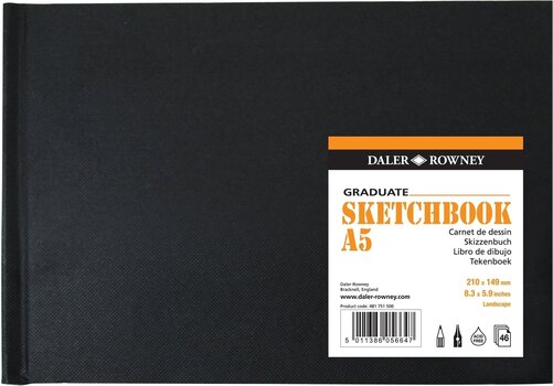 Vázlattömb Daler Rowney Graduate Sketchbook Graduate A5 130 g Vázlattömb - 1