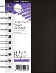 Skizzenbuch Daler Rowney Simply Sketchbook Simply Skizzenbuch 54 A6 100 g Black