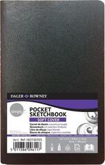 Skizzenbuch Daler Rowney Simply Sketchbook Skizzenbuch Simply 8,9 x 14 cm 100 g Black