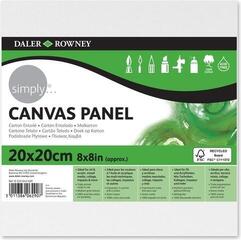 Tela de pintura Daler Rowney Tela de pintura Simply Canvas Panel Medium Grain Simply White 20 x 20 cm 1 un.