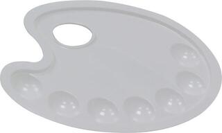 Artist Palette Daler Rowney Palettes Artists' Plastic Oval Artist Palette 17 x 25 cm