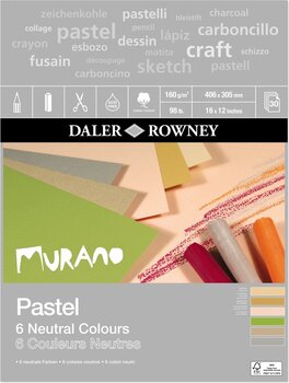 Skicár Daler Rowney Murano Pastel Paper 40,6 x 30,5 cm 160 g Neutral Colours Skicár - 1