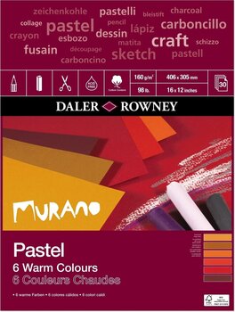 Blok za skiciranje Daler Rowney Murano Pastel Paper 40,6 x 30,5 cm 160 g Warm Colours Blok za skiciranje - 1