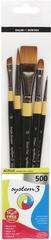 Štetec Daler Rowney System3 Acrylic Brush Synthetic Sada štetcov 5 ks