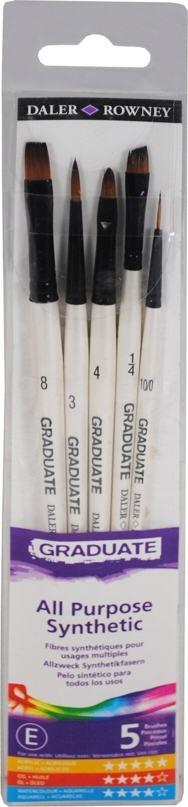 Pinsel Daler Rowney Graduate Multi-Technique Brush Synthetic Pinselset 1 Stck
