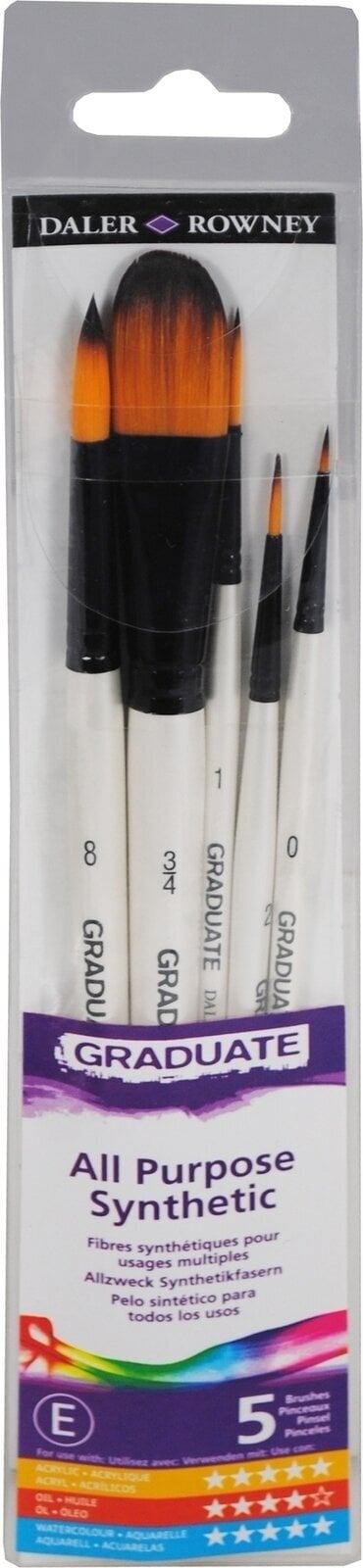 Pensel Daler Rowney Graduate Multi-Technique Brush Synthetic Penselsæt 1 stk.