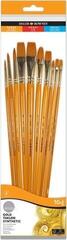 Malířský štětec Daler Rowney Simply Acrylic Brush Gold Taklon Synthetic Sada štětců 10 ks