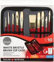 Pędzel artystyczny Daler Rowney Simply Oil Brush Natural Zestaw pędzli 10 szt.