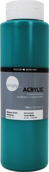 Culoare acrilică Daler Rowney Simply Vopsea acrilică Medium Green 750 ml 1 buc - 1