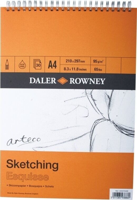 Skicář Daler Rowney Arteco Sketching Paper A4 95 g Skicář