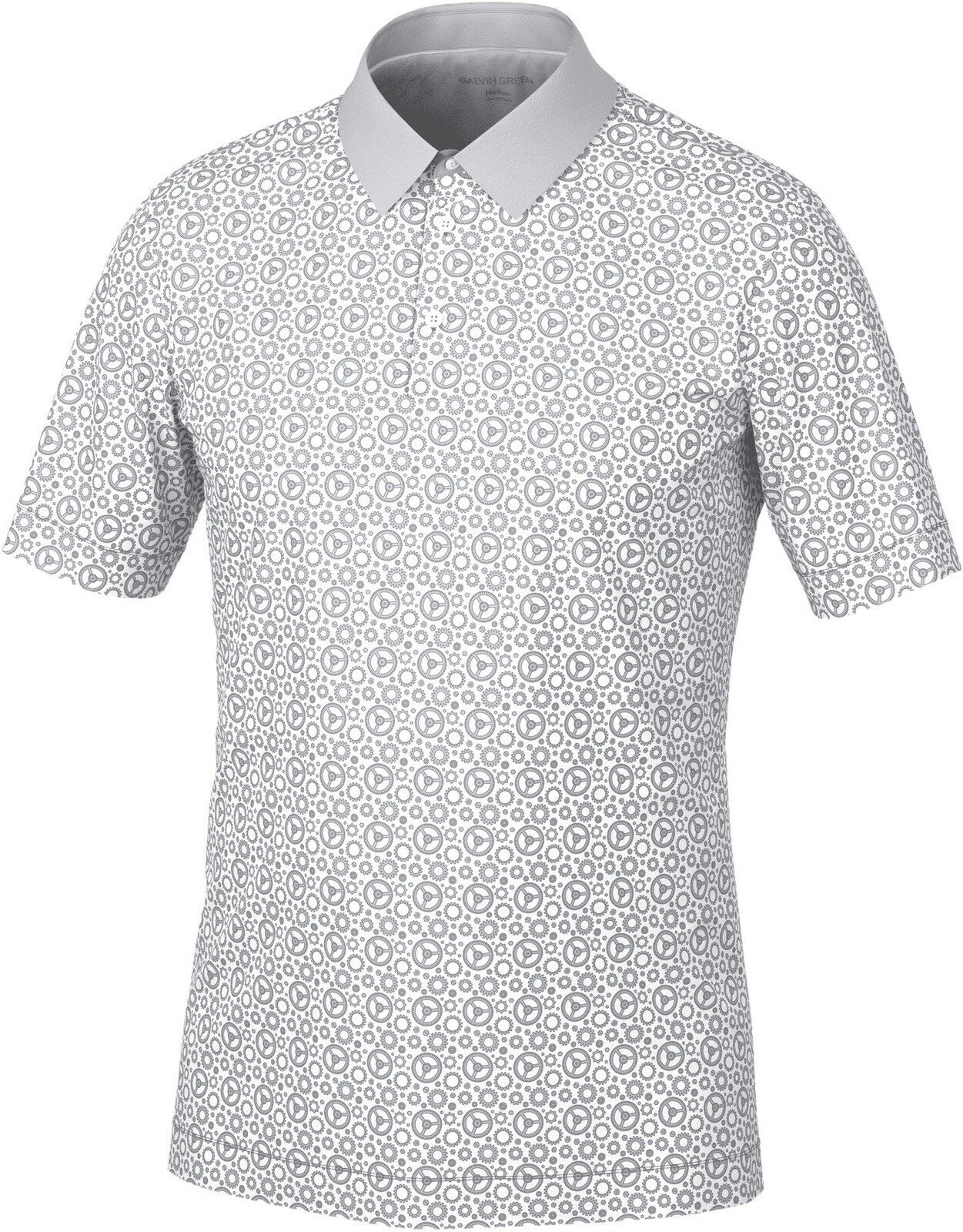 Chemise polo Galvin Green Miracle Mens Polo Shirt White/Cool Grey M Chemise polo