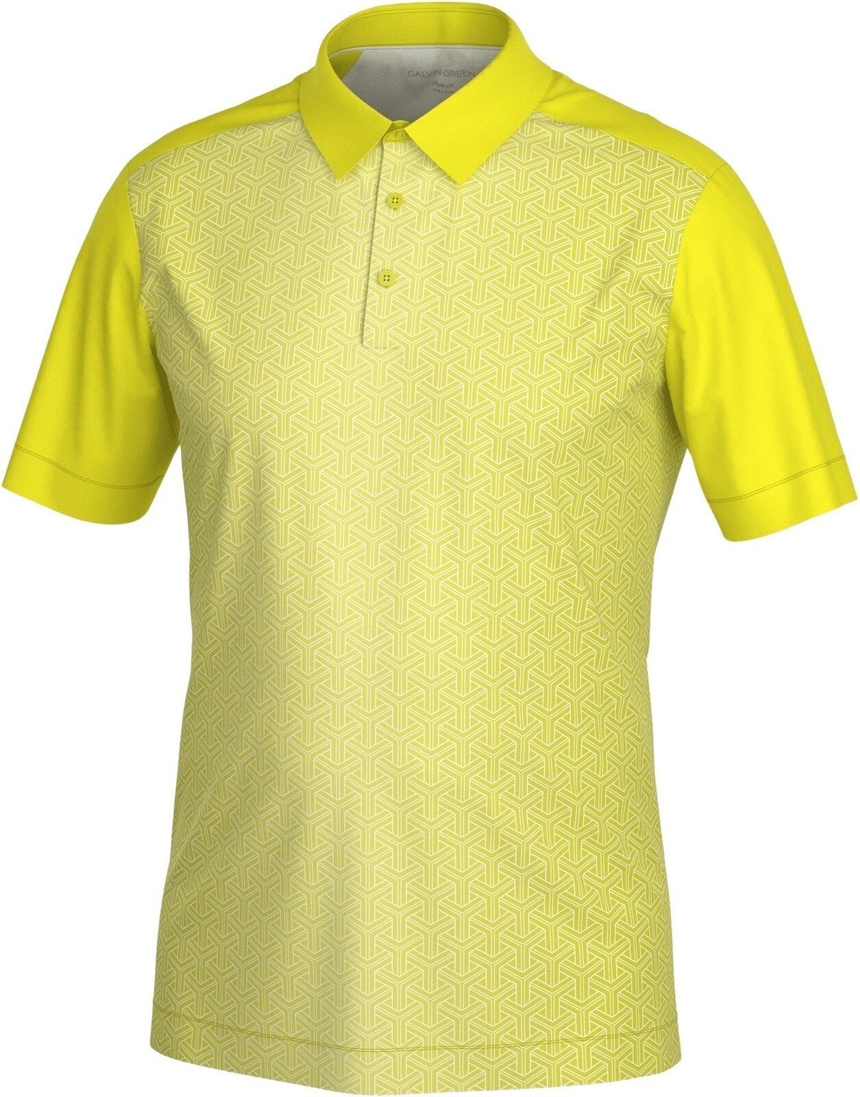 Πουκάμισα Πόλο Galvin Green Mile Mens Lime/White L Πουκάμισα Πόλο