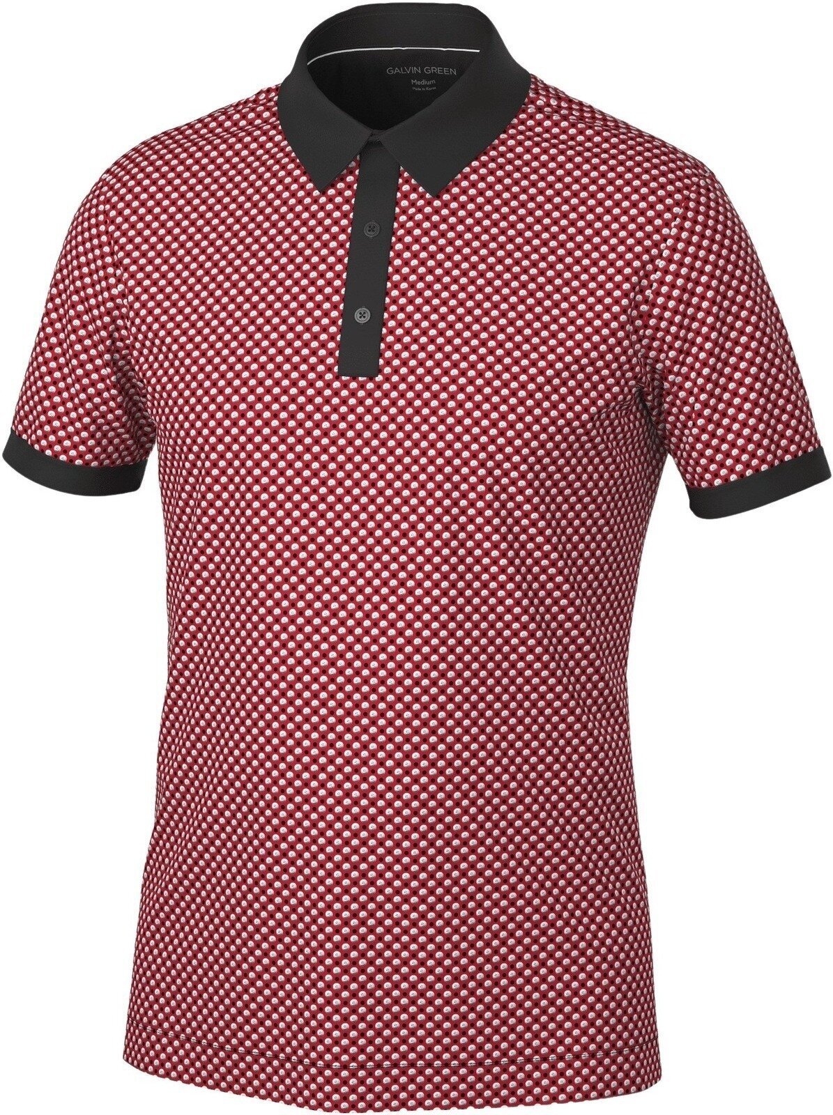 Риза за поло Galvin Green Mate Mens Polo Shirt Red/Black S