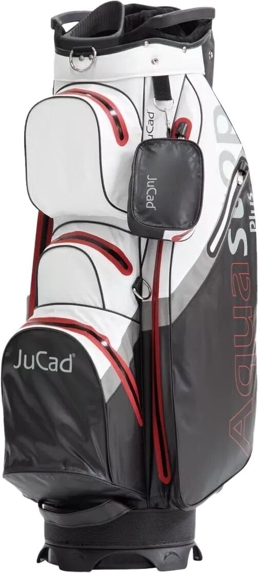 Sac de golf Jucad Aquastop Plus Black/White/Red Sac de golf